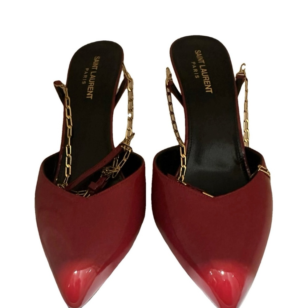 Saint Laurent Red Patent Leather Heels